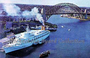 Canberra alongside in Sydney